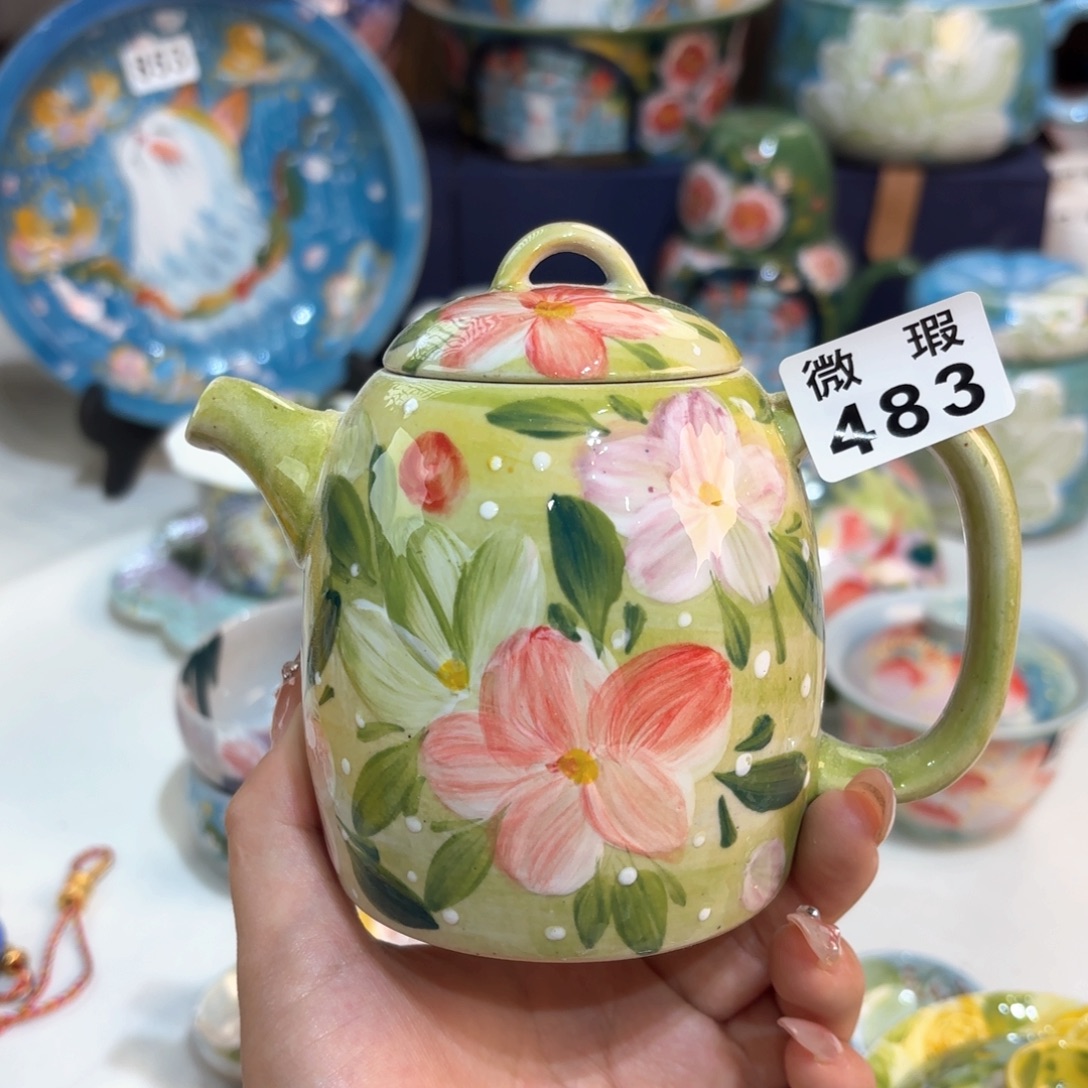 最****景德镇手绘高温釉下彩陶瓷茶具