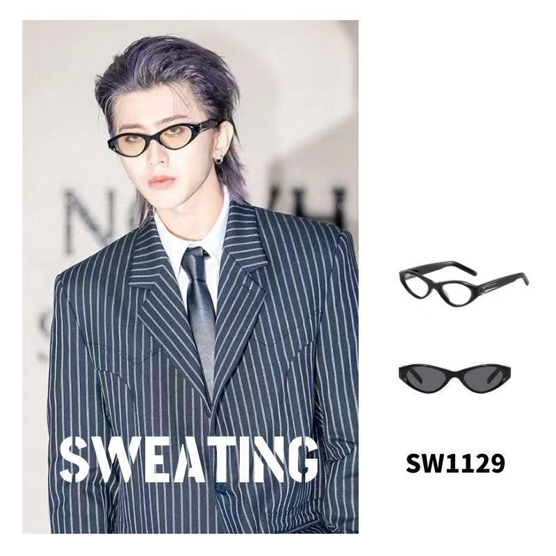 「SWEATING」潮流多边形小框休闲简约时尚太阳镜防紫外线