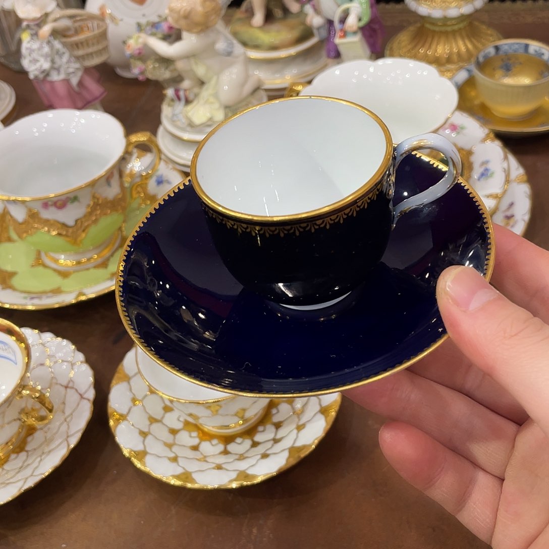 瓷片中古一等混搭杯碟