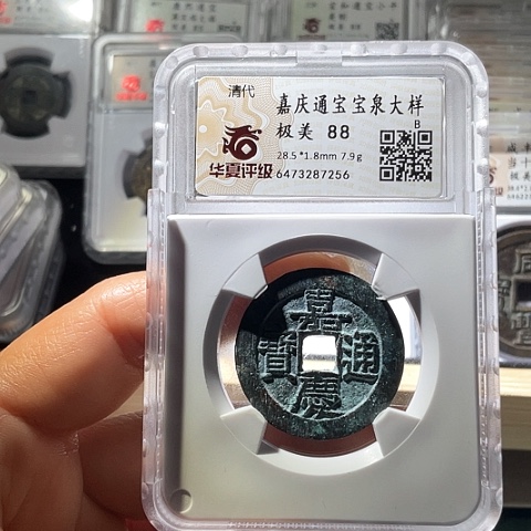 铜嘉庆通宝宝泉大样7256