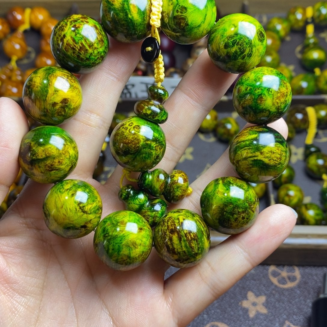 仙***缘木质琥珀木2.0尺寸水墨丹青图腾