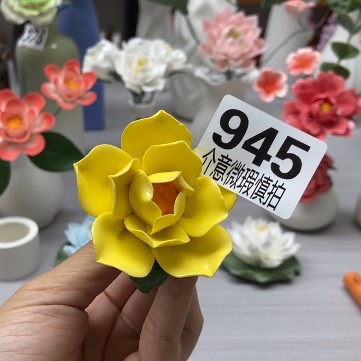 陶瓷手工制作陶瓷花