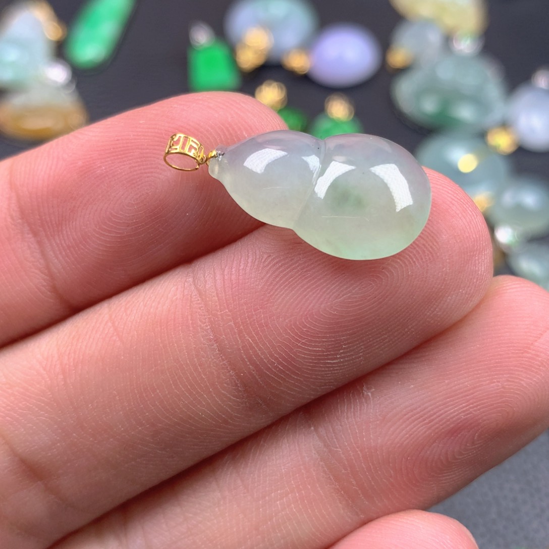 【闪购商品】翡翠18K金镶嵌颈饰翡翠