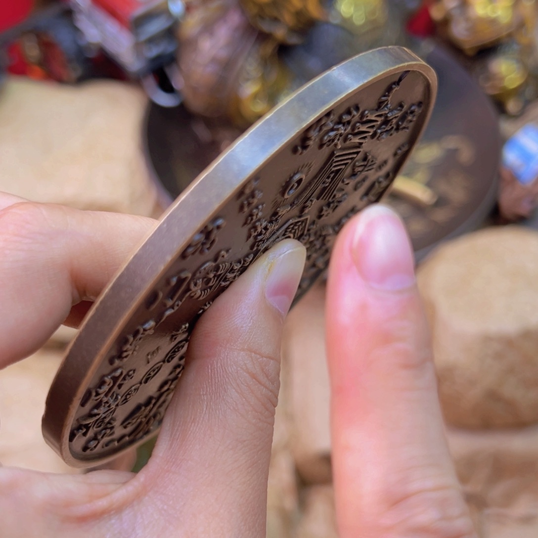 原矿风磨铜铜镜一个