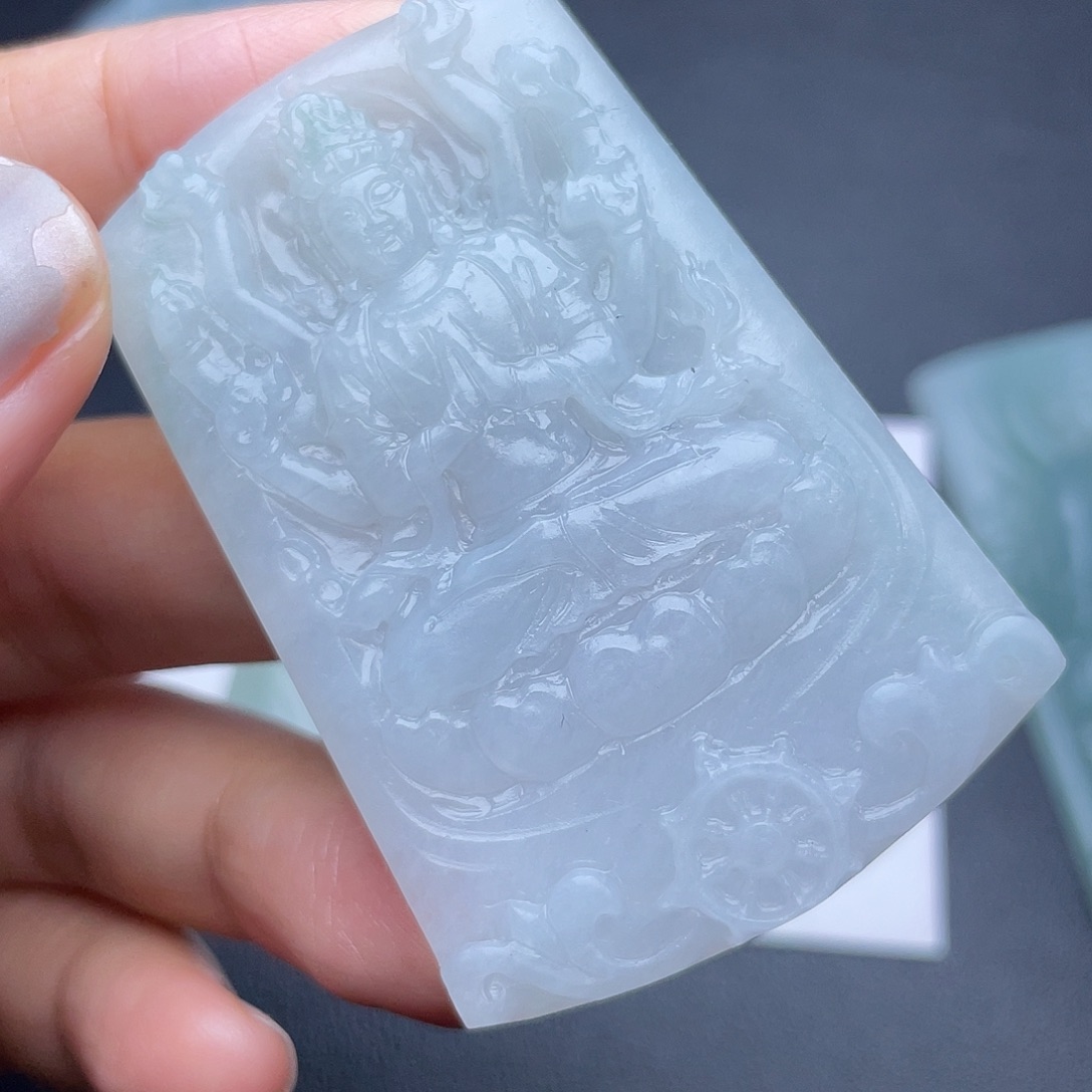 定制翡翠未镶嵌翡翠吊坠