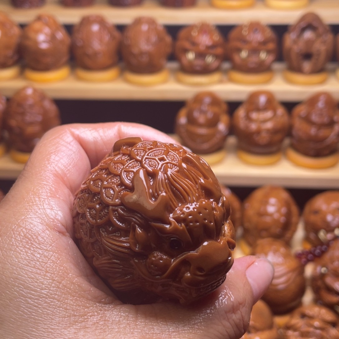 橄榄核把件-***-巴西大橄榄