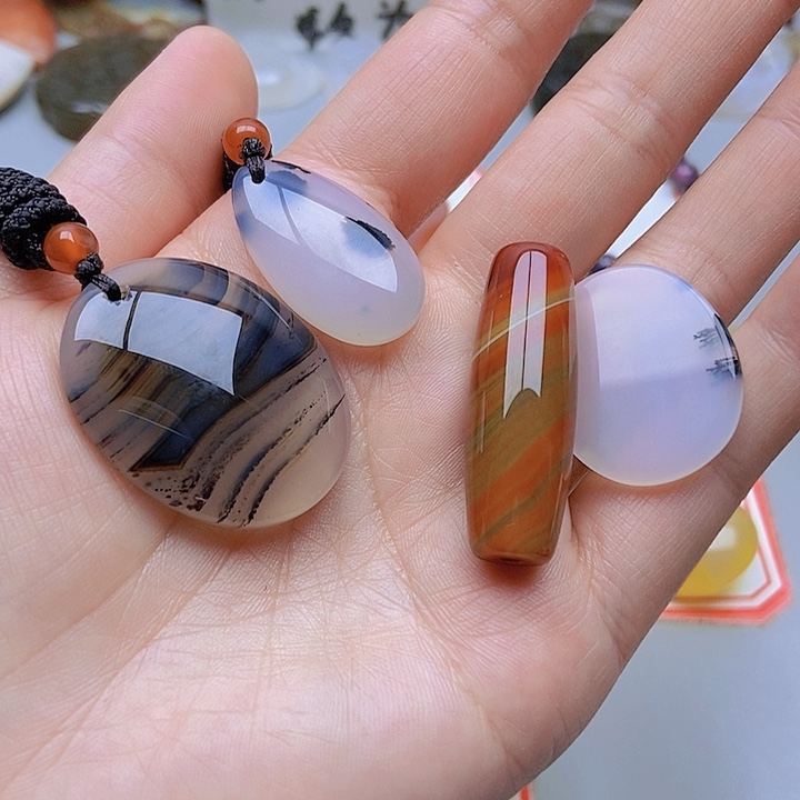 【闪购商品】未镶嵌玛瑙/玉髓珠宝半成品起**了