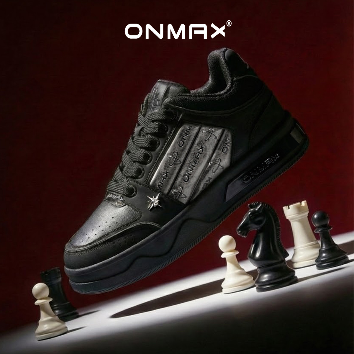 【范丞丞同款】onmax25年小帆船秋冬新款增高5cm鞋厚底鞋男女板鞋