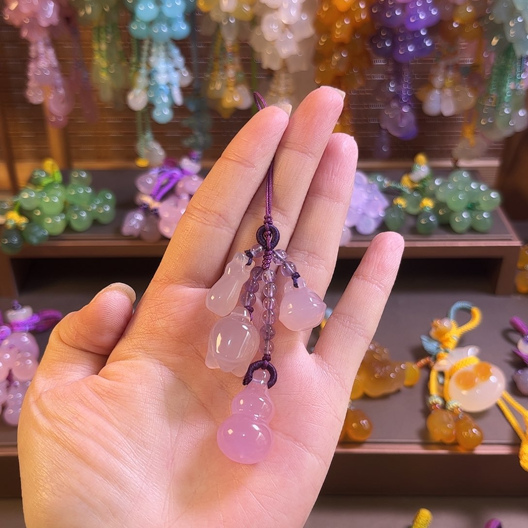 风***燕玛瑙/玉髓未镶嵌车挂福利款手机链