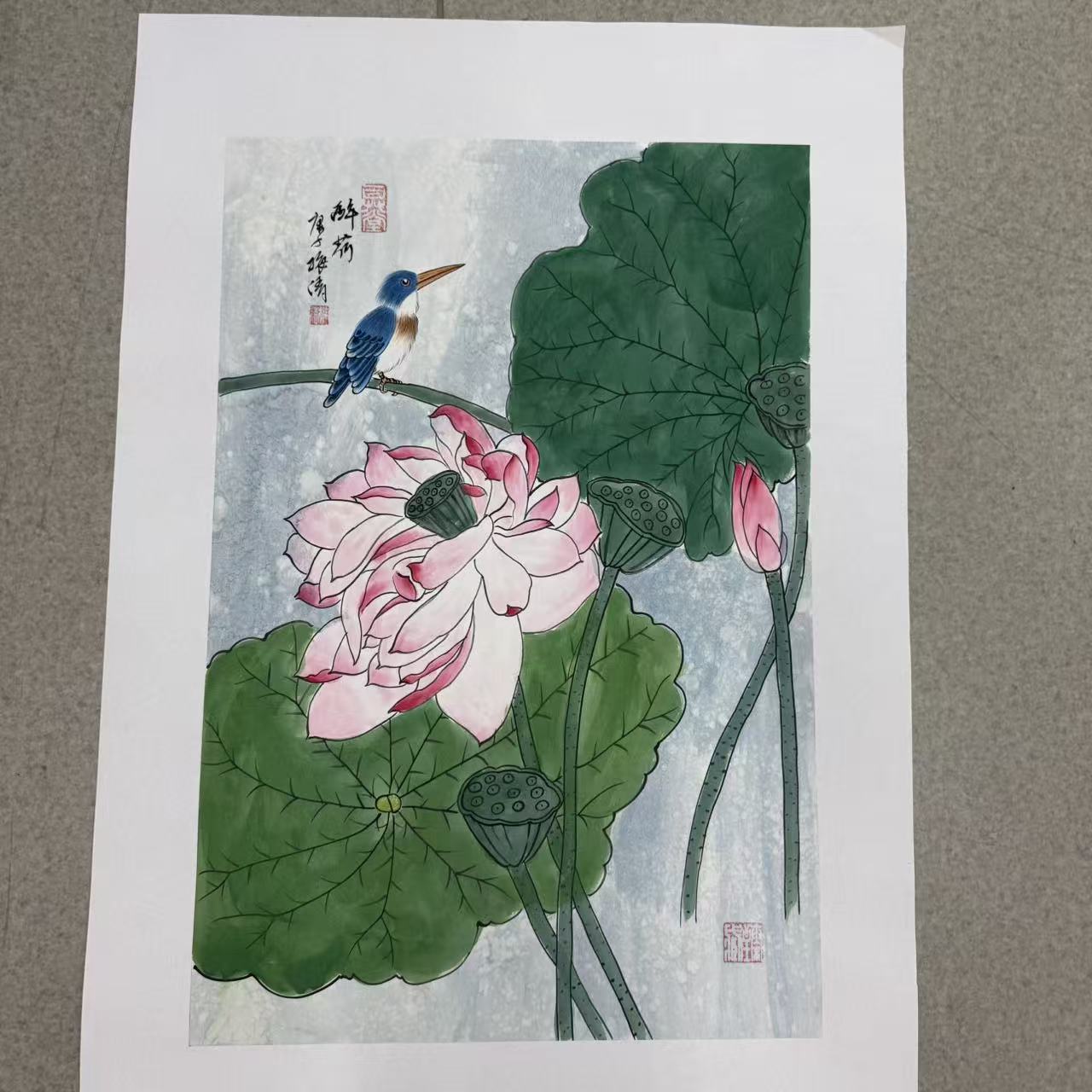 梅清绘画2.7pc花鸟