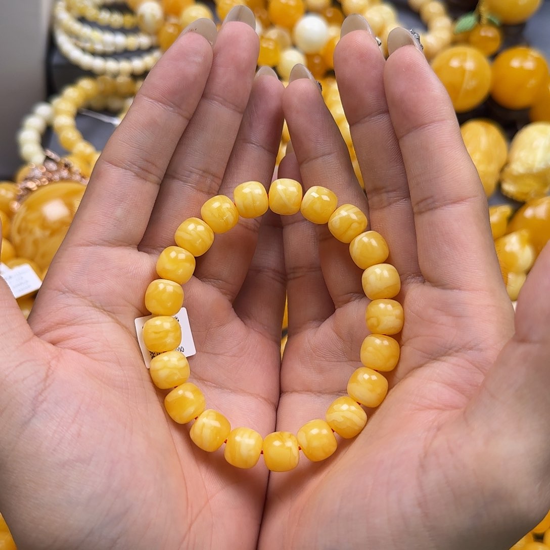 未镶嵌琥珀珠宝奇石同料11mm