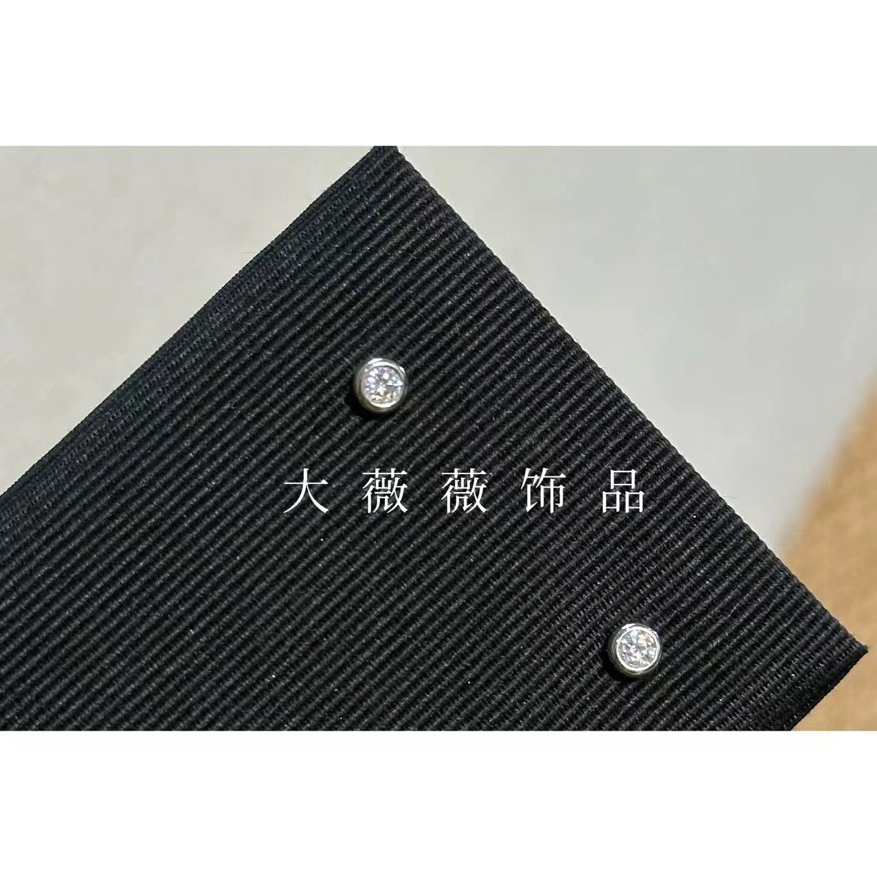 925银莫桑石耳饰 简约小巧通勤耳钉-5483