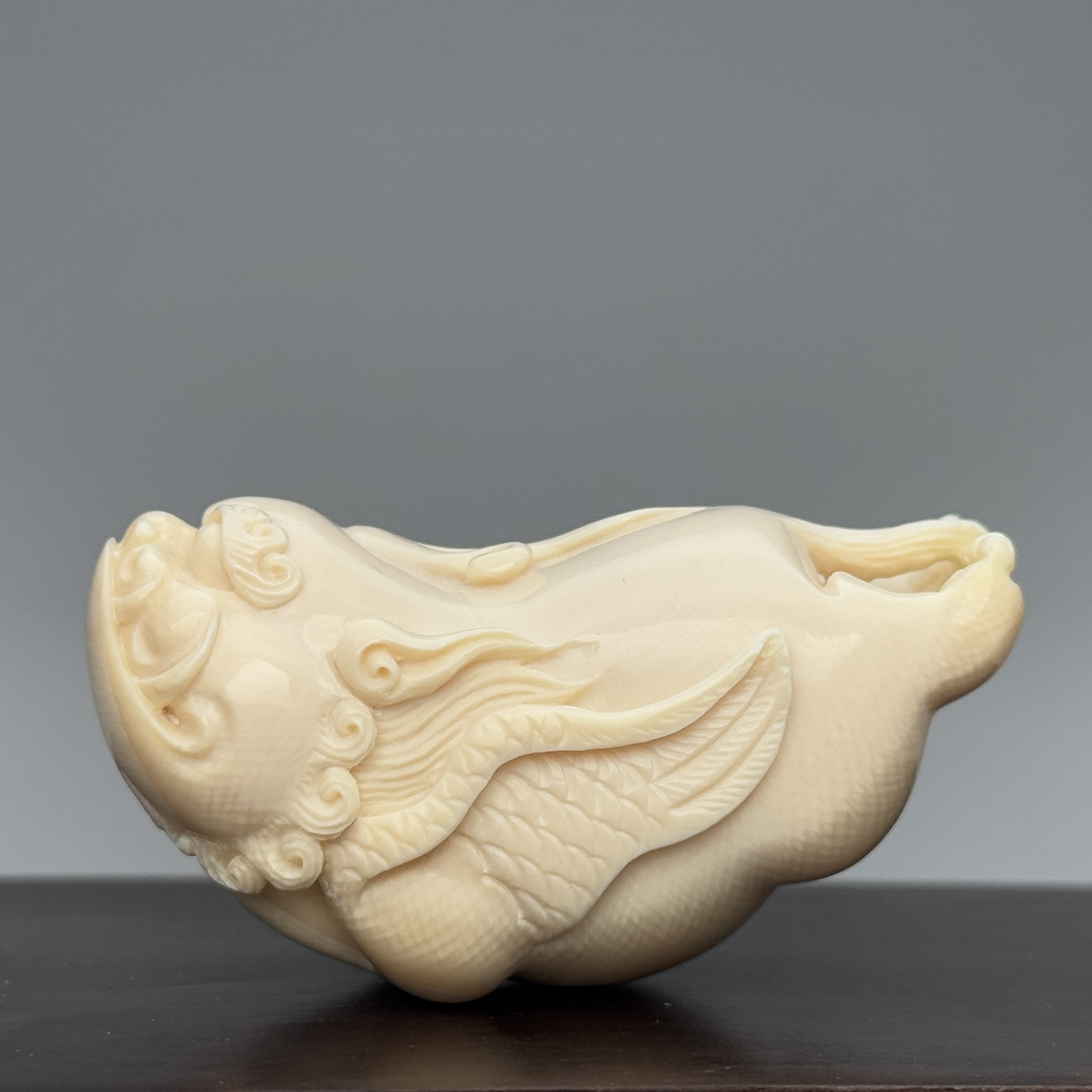 DEZHI/德志58*28*31mm51.8g飞天貔貅把件猛犸牙K150（打孔需备注