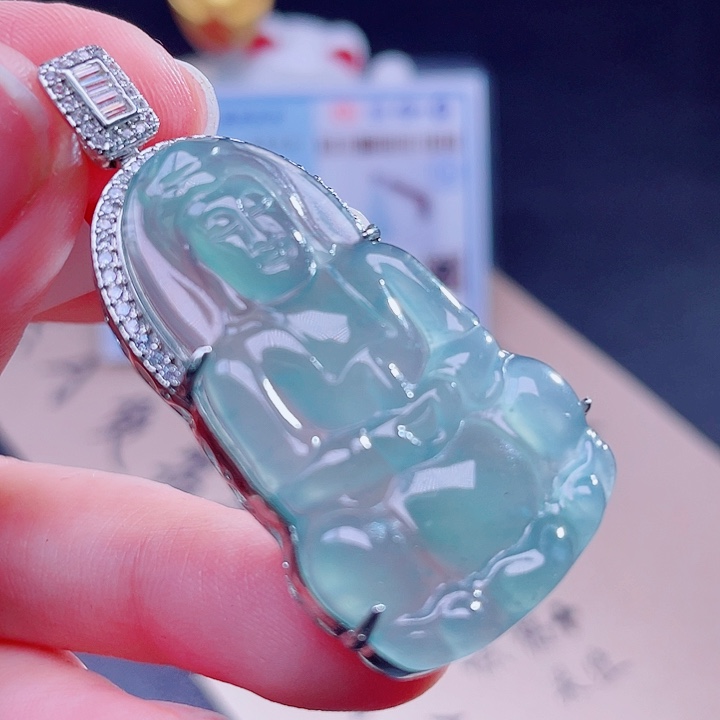 翡翠未镶嵌吊坠(不含链)