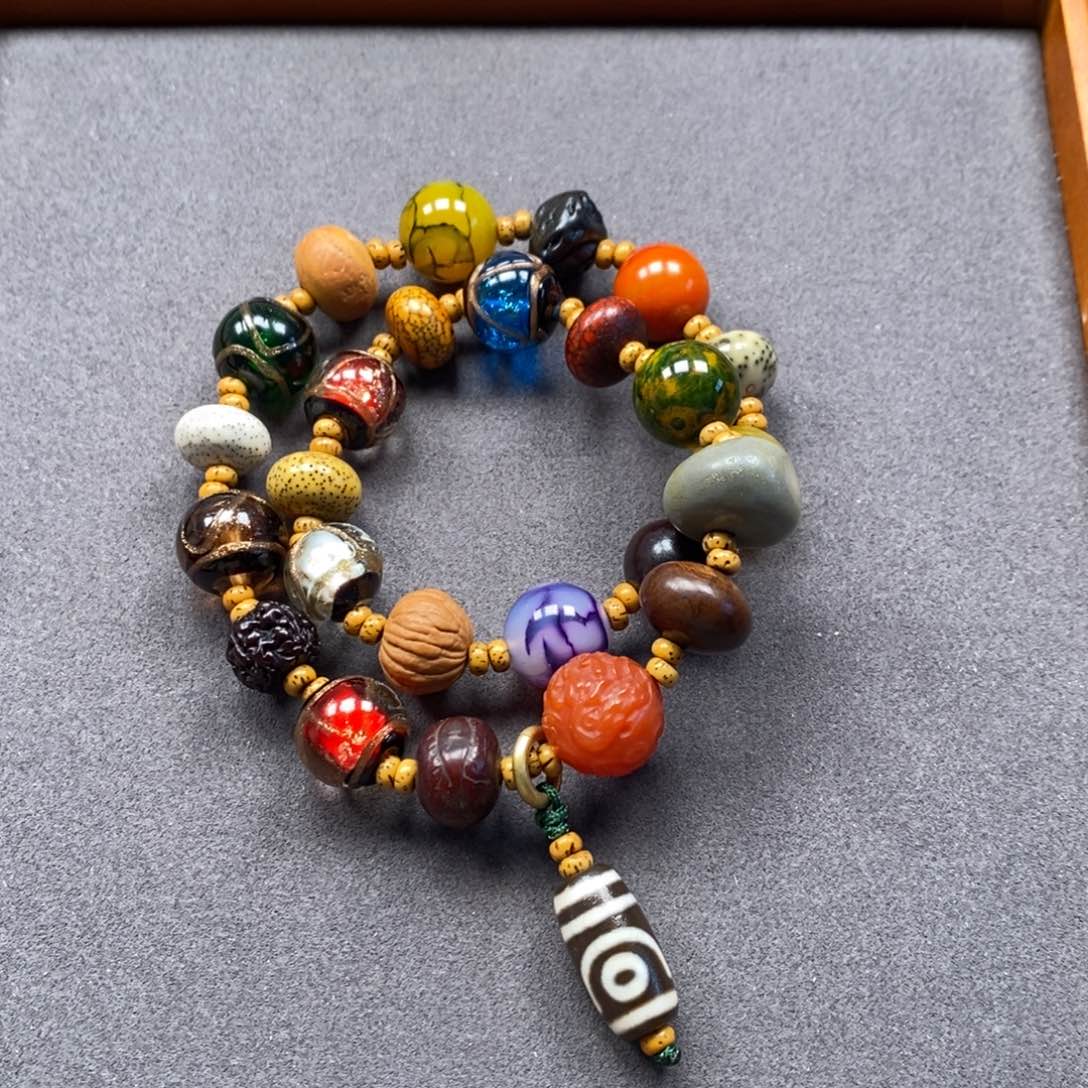 菩提把件十八籽多宝