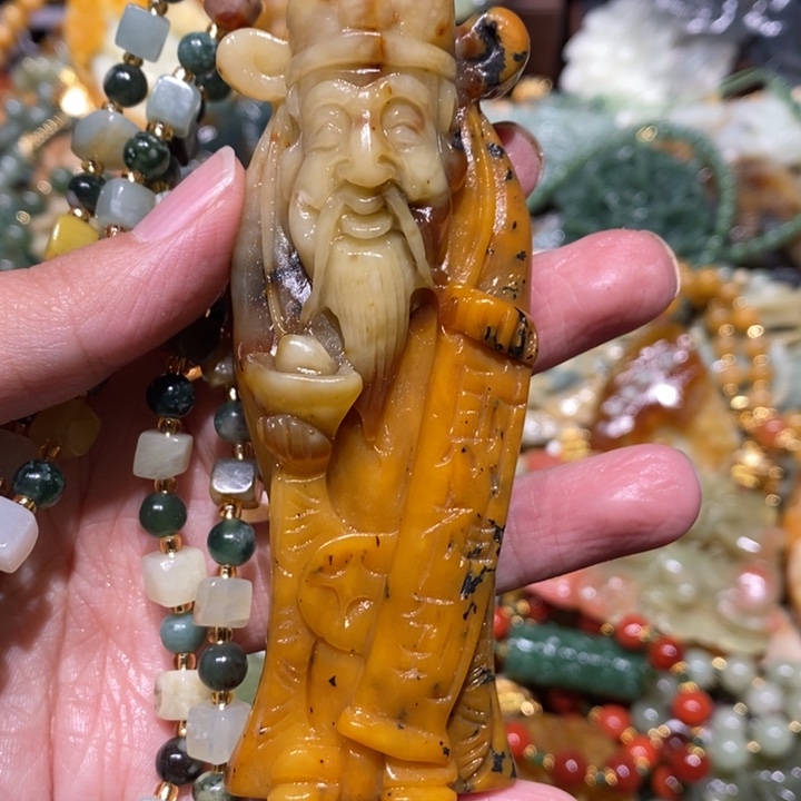 岫玉毛衣链未镶嵌