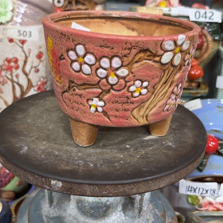 紫砂花盆粗陶材质多肉花盆
