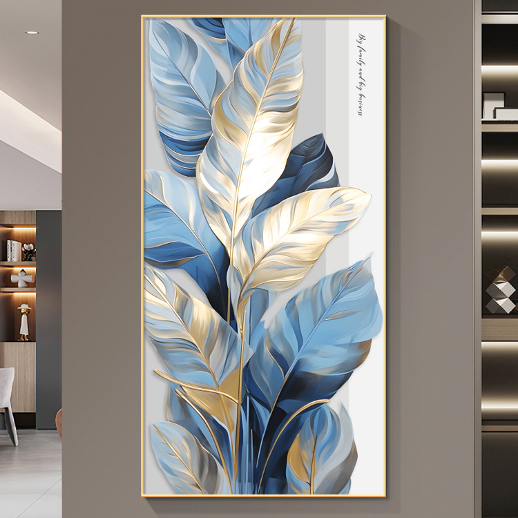家大业大入户玄关装饰画新款走廊过道现代简约高级感油画客厅挂画