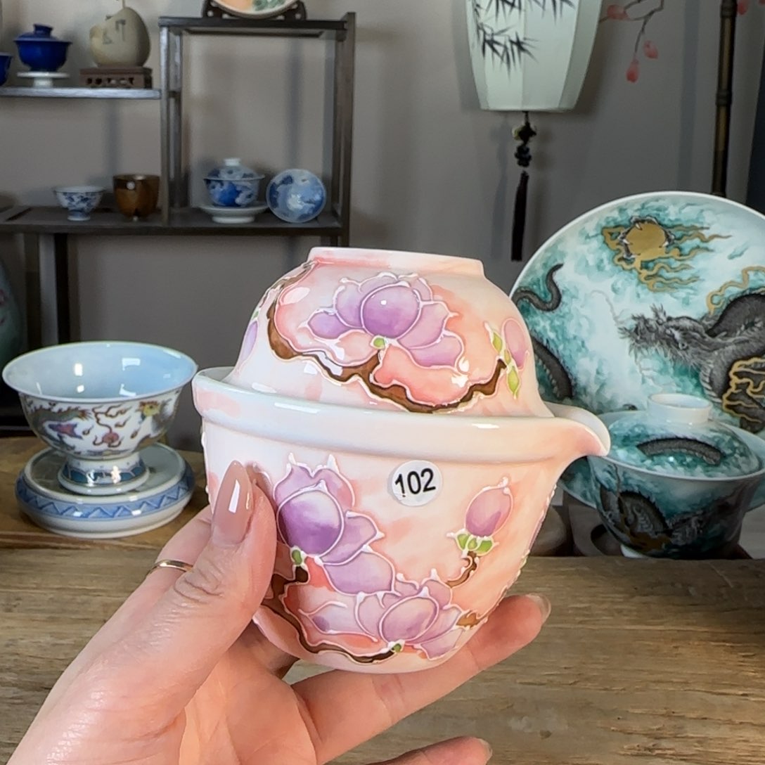 杯景德镇陶瓷柴烧多人