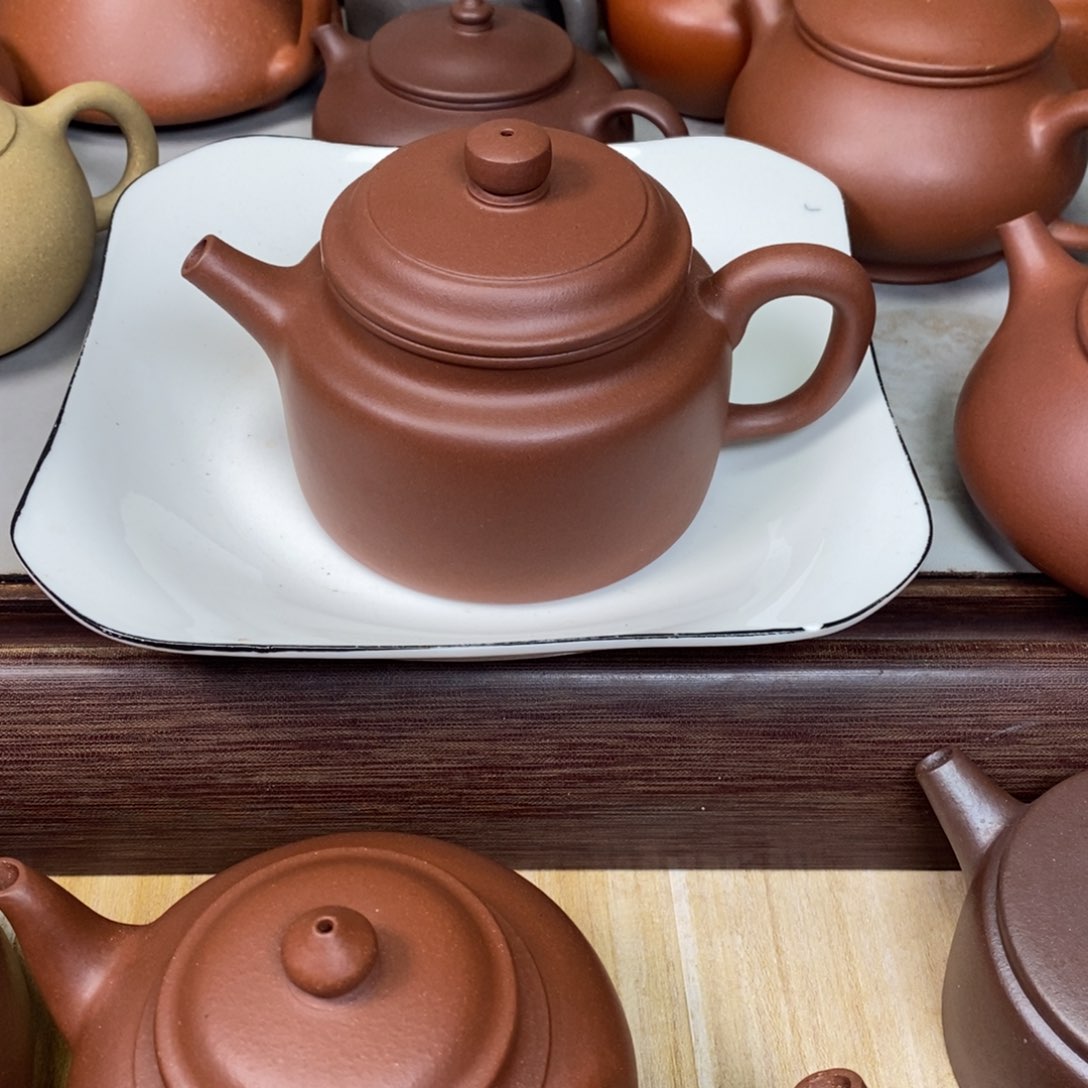 紫砂茶壶T**忆280mL，半手工艺