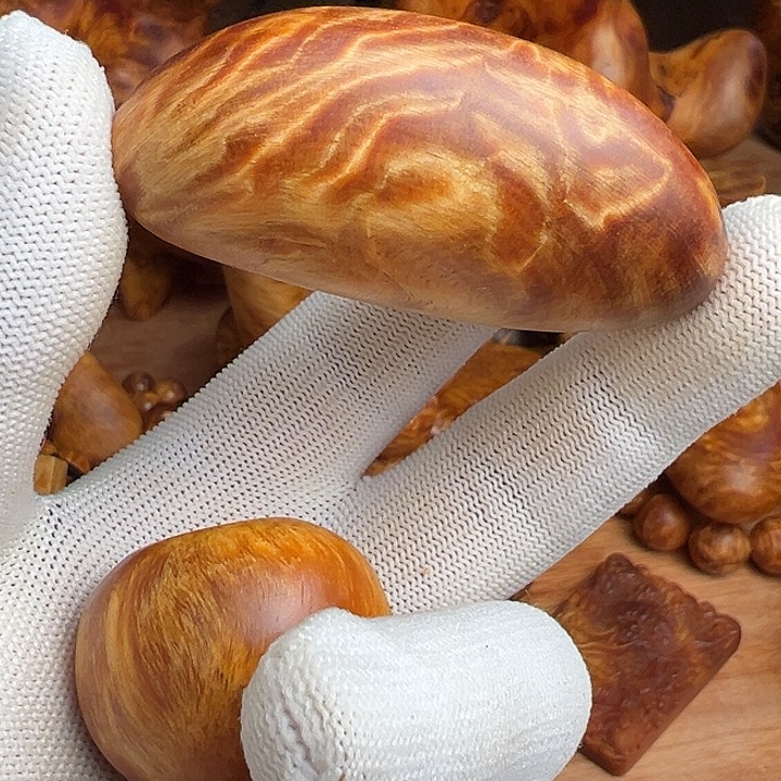 ****6松木琥珀木手把件摆件手串