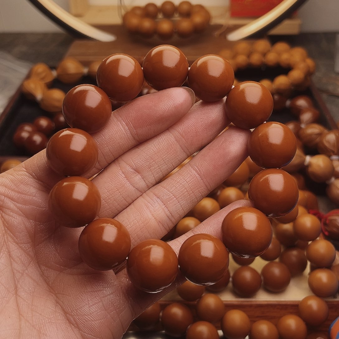 橄榄核手串/手链浪**落17尺寸老树铁核全品