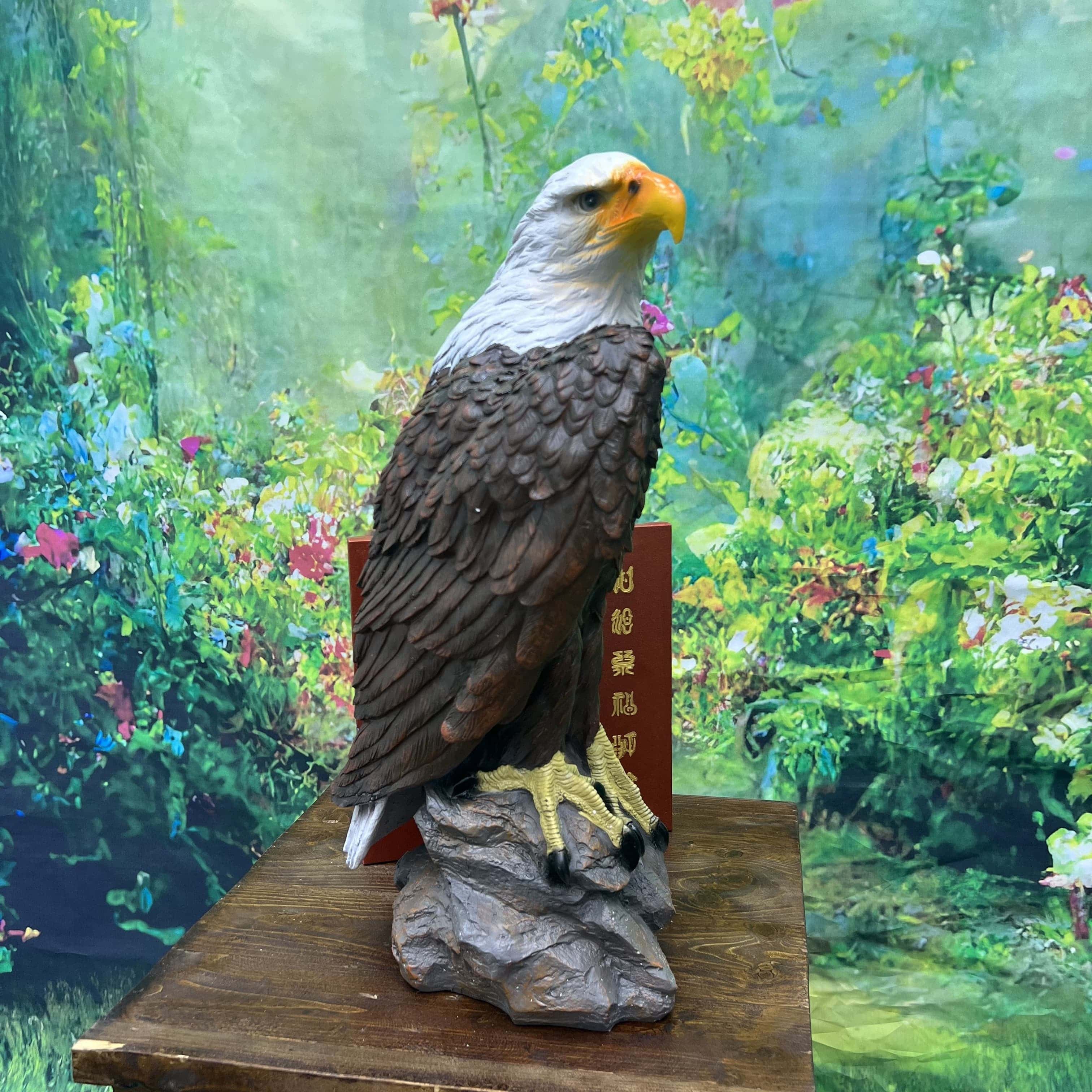 仿真老鹰模型室内户外花园摆件乔迁开业户外花园装饰工艺品