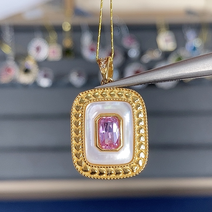 彩色蓝宝石戒指银S925镶嵌