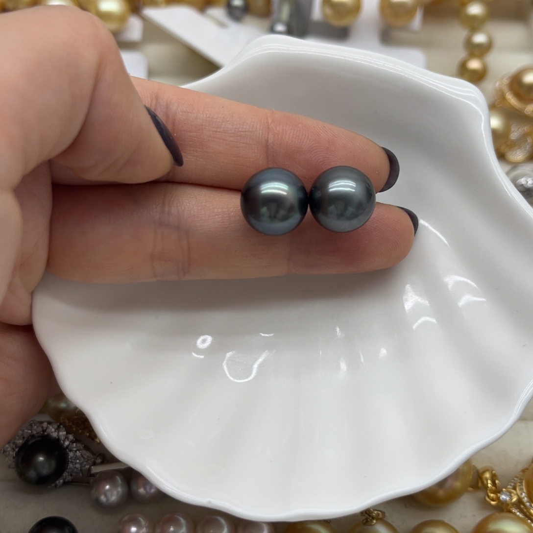 耳饰海水珍珠银S925镶嵌