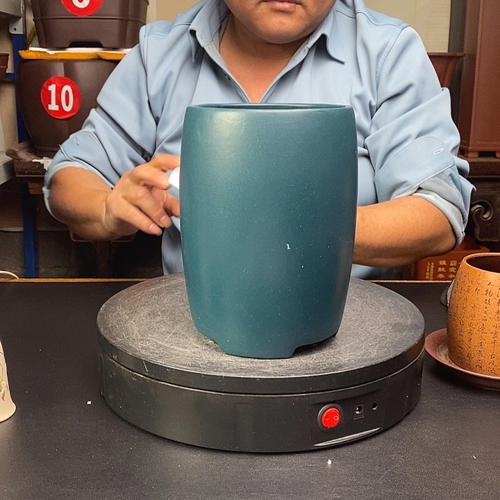 紫砂花盆货号一只LD111