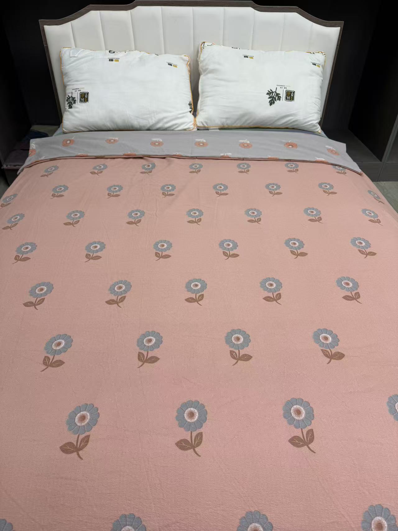 【单人被套】花花 双层纱 150*200  全工艺 超柔软 亲肤  