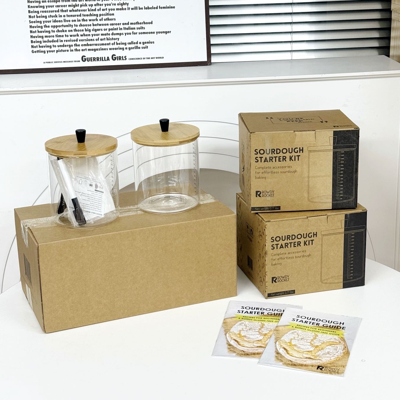 K252339透明玻璃+原木盖 发酵罐玻璃储物罐