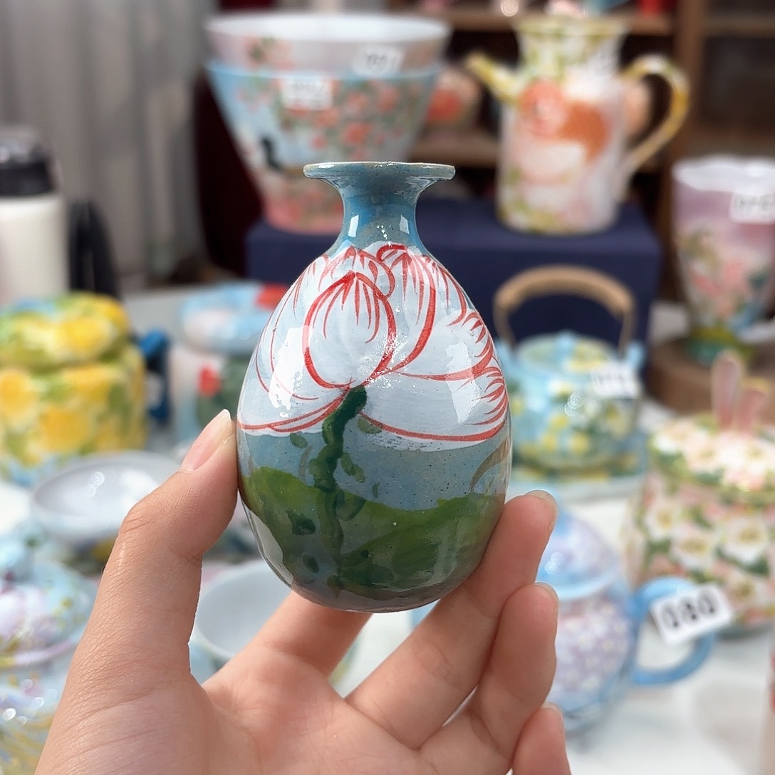 景德镇手绘高温釉下彩陶瓷茶具