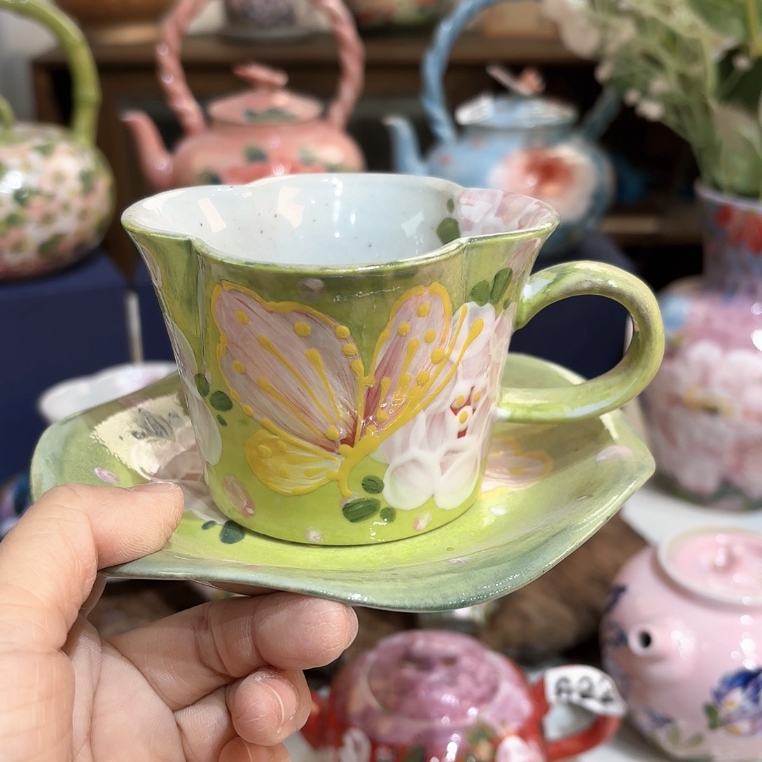 景德镇手绘高温釉下彩陶瓷茶具