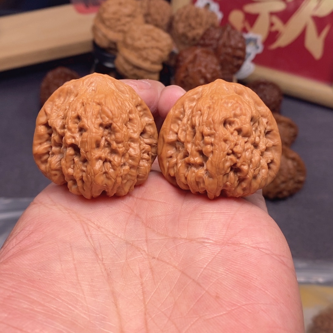 文玩核桃把件走色快速系列40尺平谷凹底