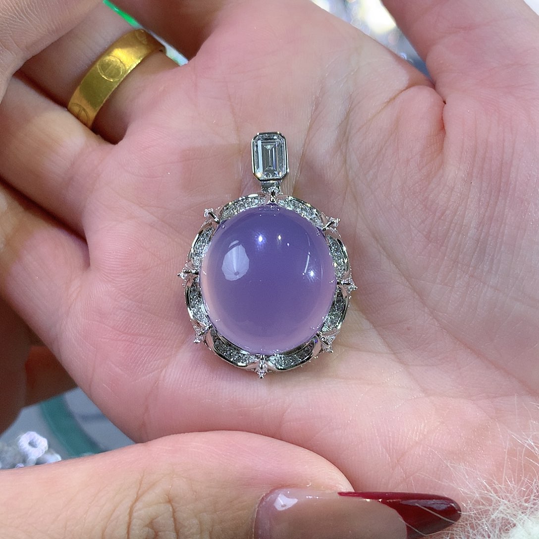 玛瑙/玉髓颈饰银S925镶嵌灵**型