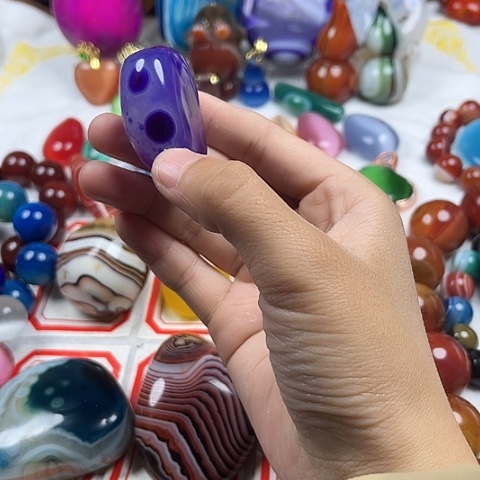 玛瑙/玉髓颈饰合金