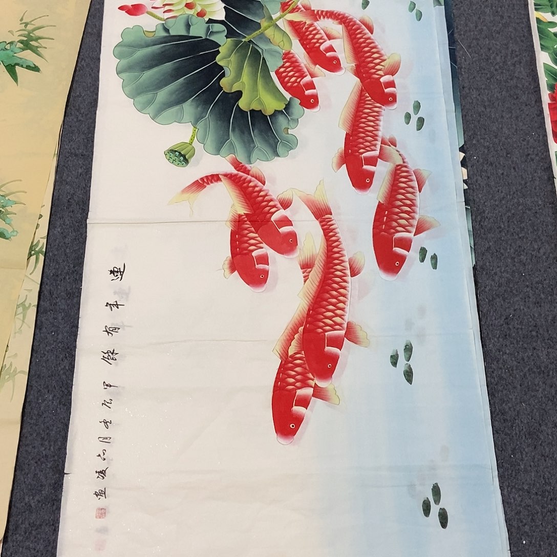 国画四尺花鸟一副