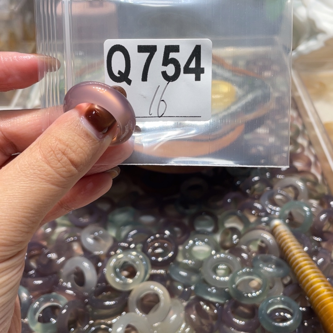 玛瑙/玉髓未镶嵌戒指754