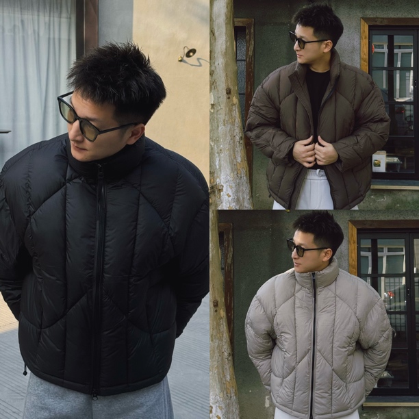 【KK穿搭】直下摆免烫秋冬冬季保暖男款加厚常规款标准棉服上衣