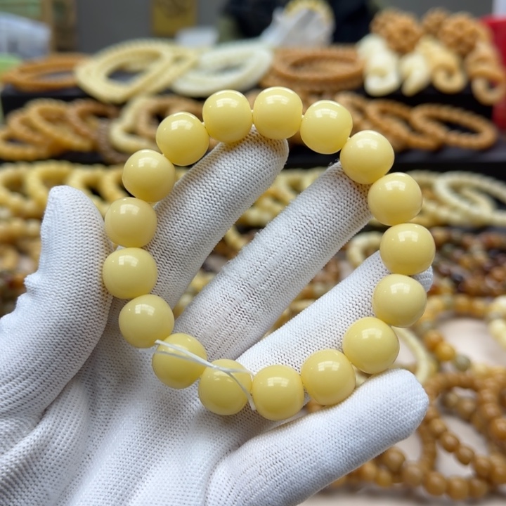 菩提根/象牙果手串14珑珠 10年 精工