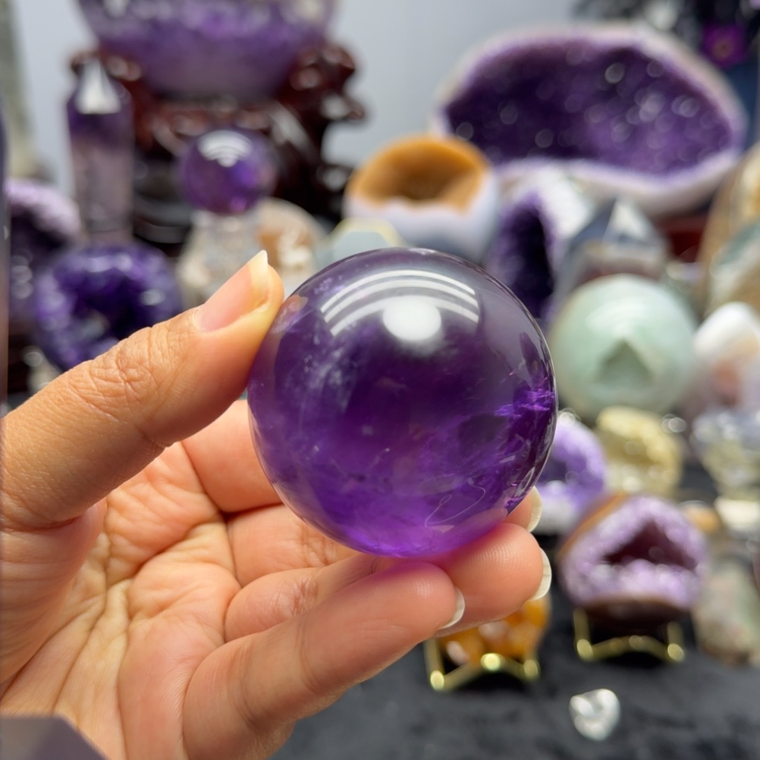 未镶嵌水晶摆件紫水