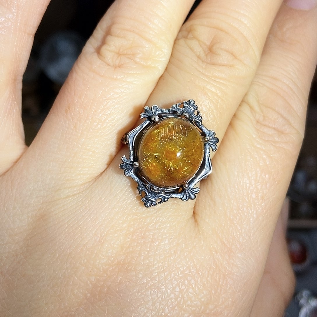 水晶戒指银S925镶嵌M****e