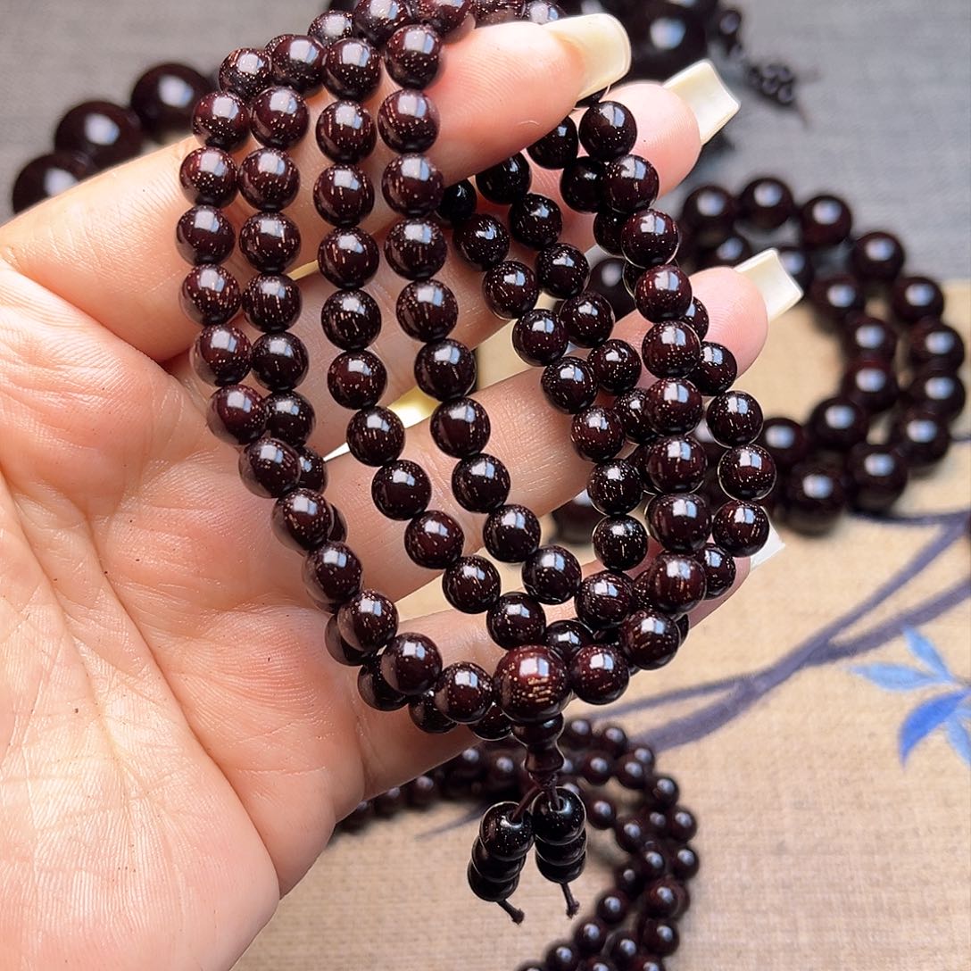 檀香紫檀（小叶紫檀）y***蜜0.6 108颗满星