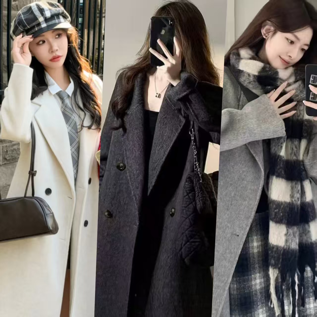 【小个子加棉加厚】毛呢大衣150/165气质秋冬长款中长款韩版大衣