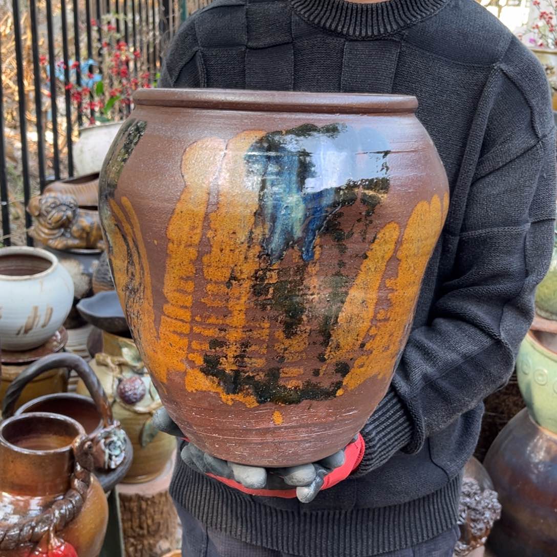 红陶高30口23有孔