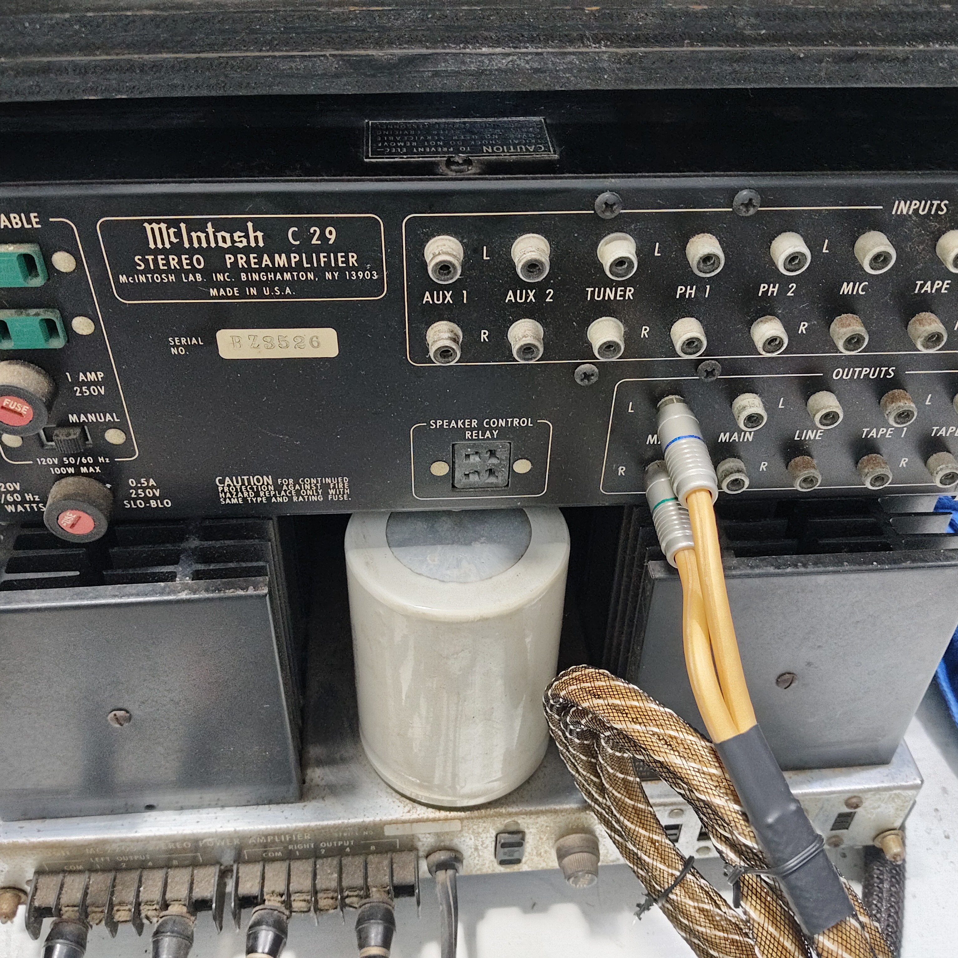 美国进口麦景图前后级一套前级型号：C298/后级功放MC2205不包邮