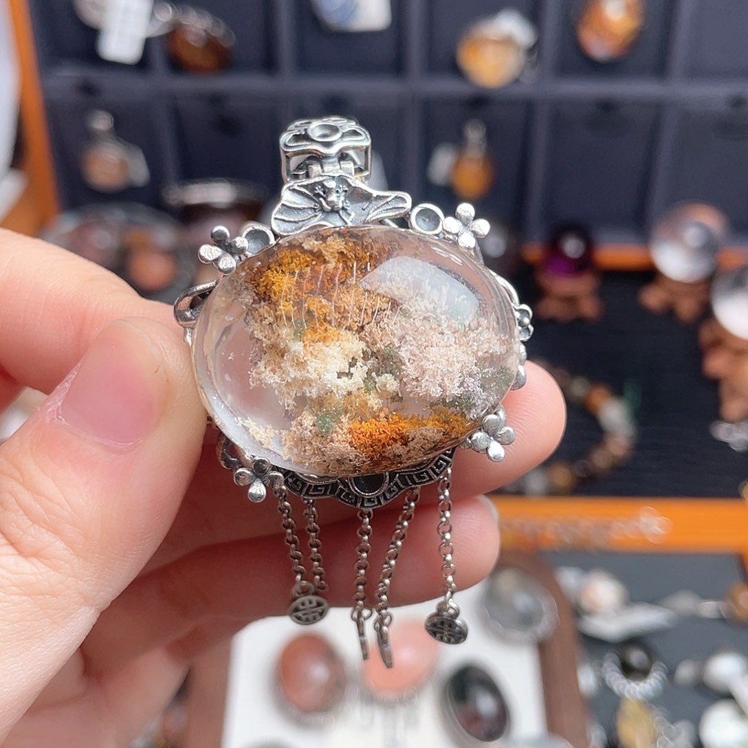 水晶颈饰银S925镶嵌l****9