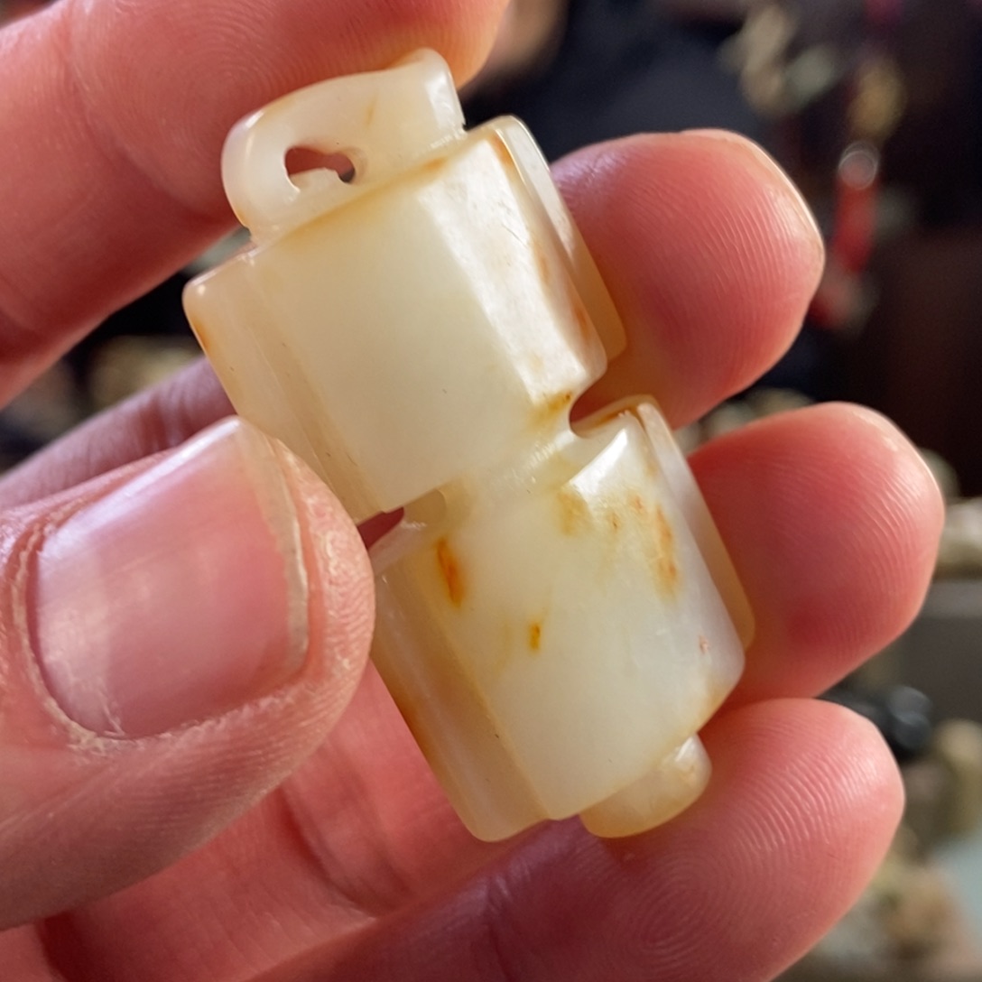 和田玉挂件未镶嵌船*