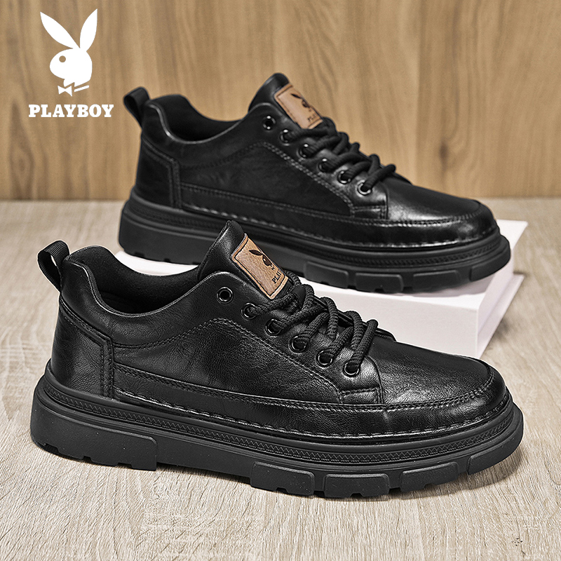 PLAYBOY/花花公子百搭舒适耐磨男鞋时尚软底运动休闲鞋防滑韩版鞋